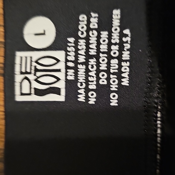 De Soto Black Mini Triathlon Shorts - Picture 2 of 6